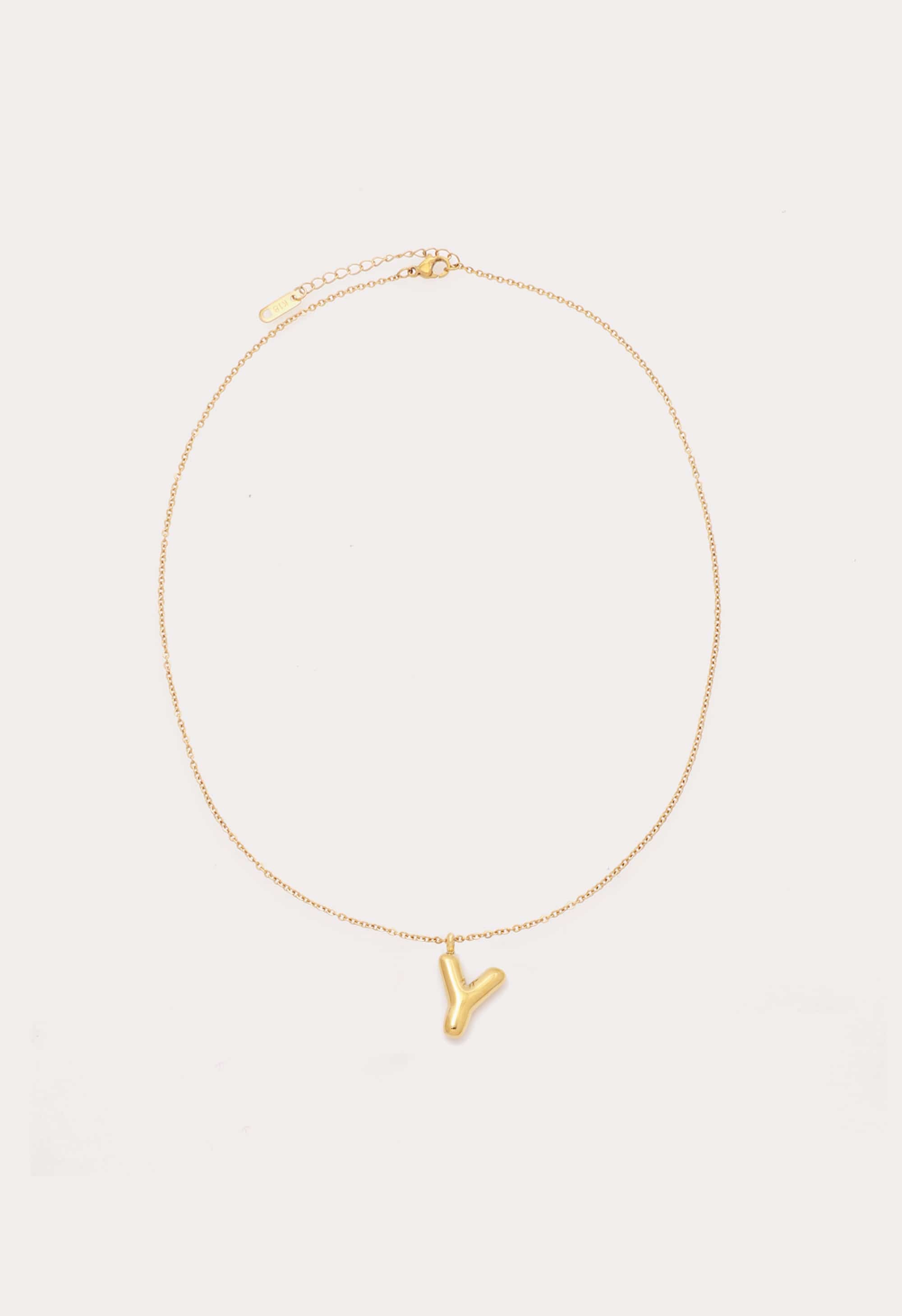 Bubble Initial Necklace