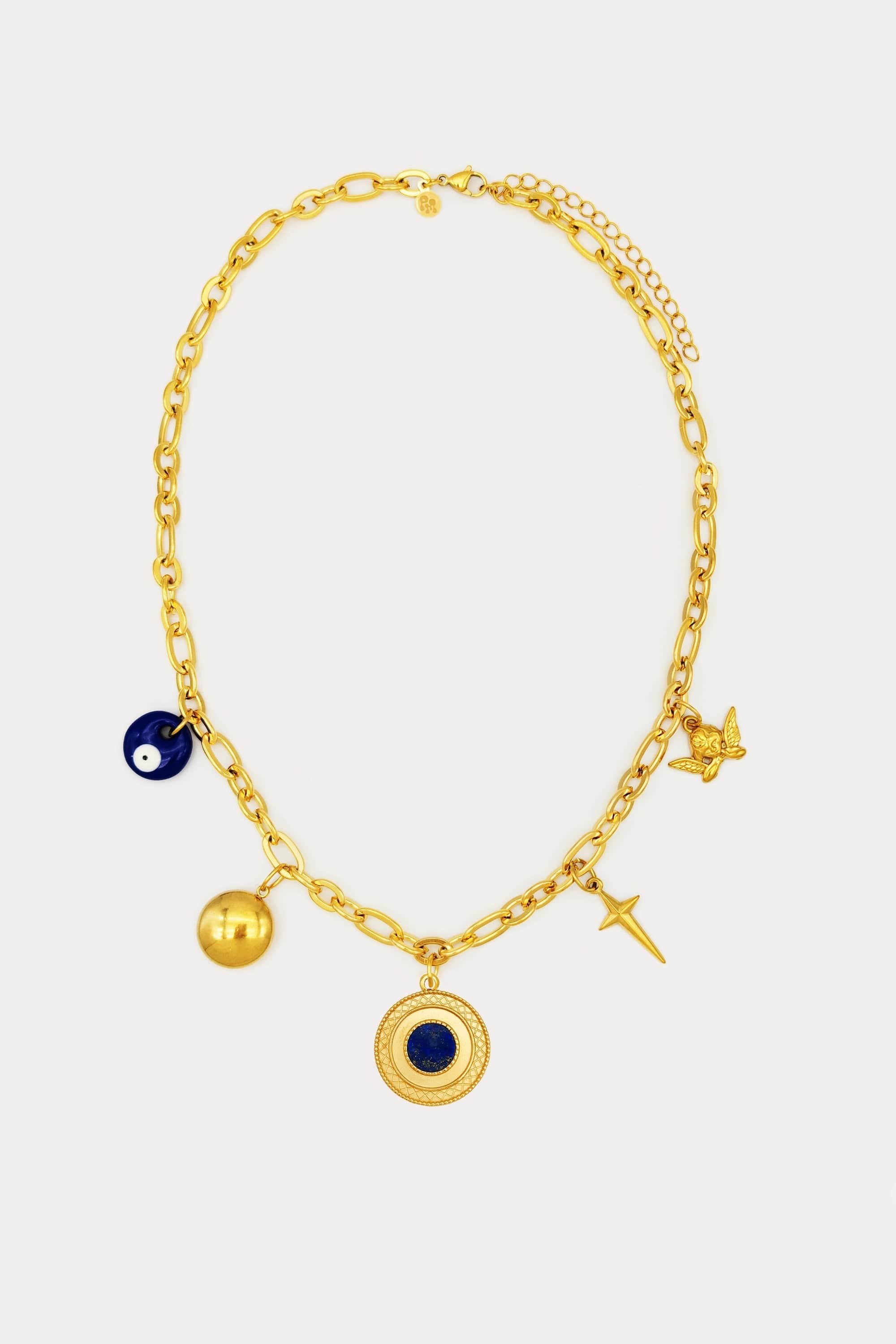 Blue Jean Charm Necklace