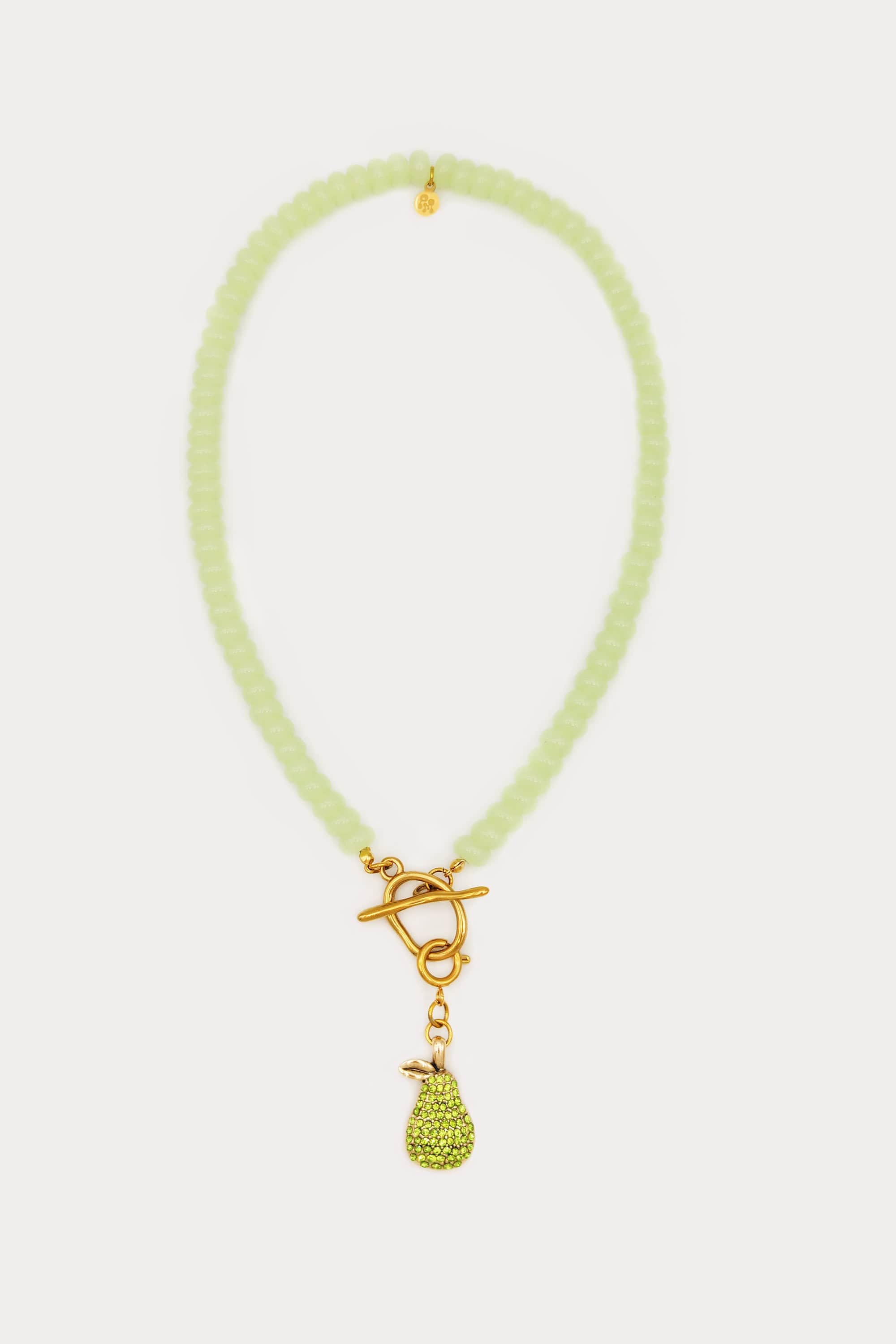 Beaded Fruit Pendant Necklace
