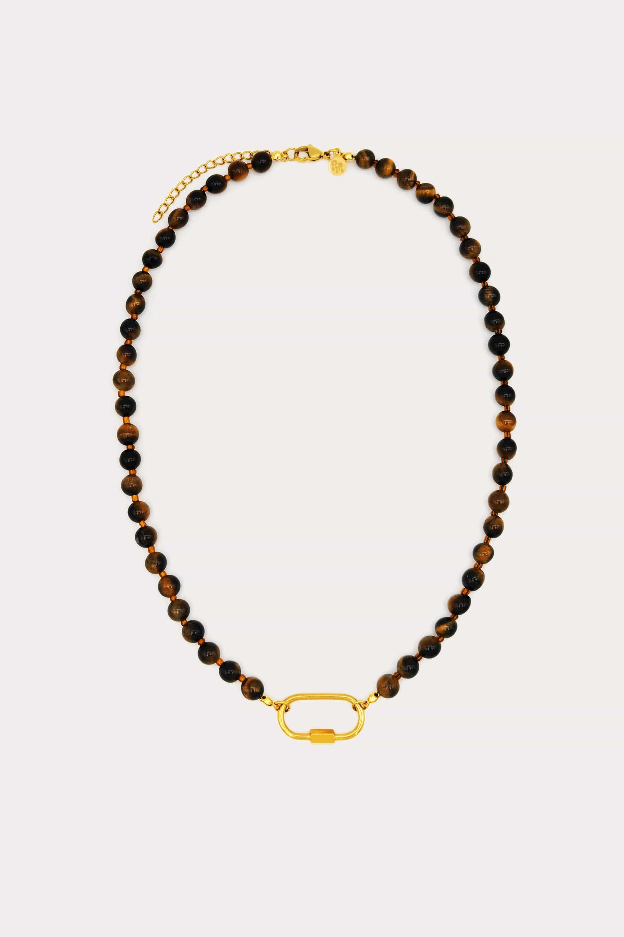 Beaded Carabiner Necklace