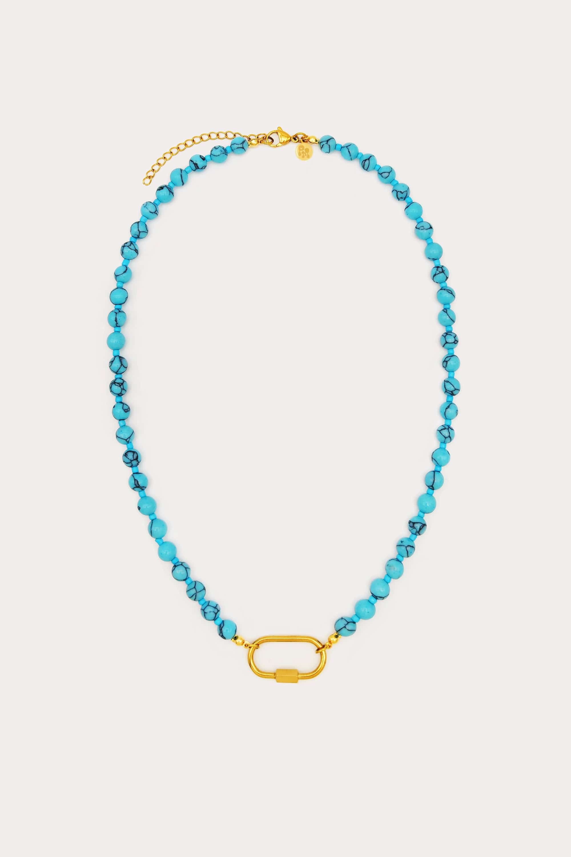 Beaded Carabiner Necklace