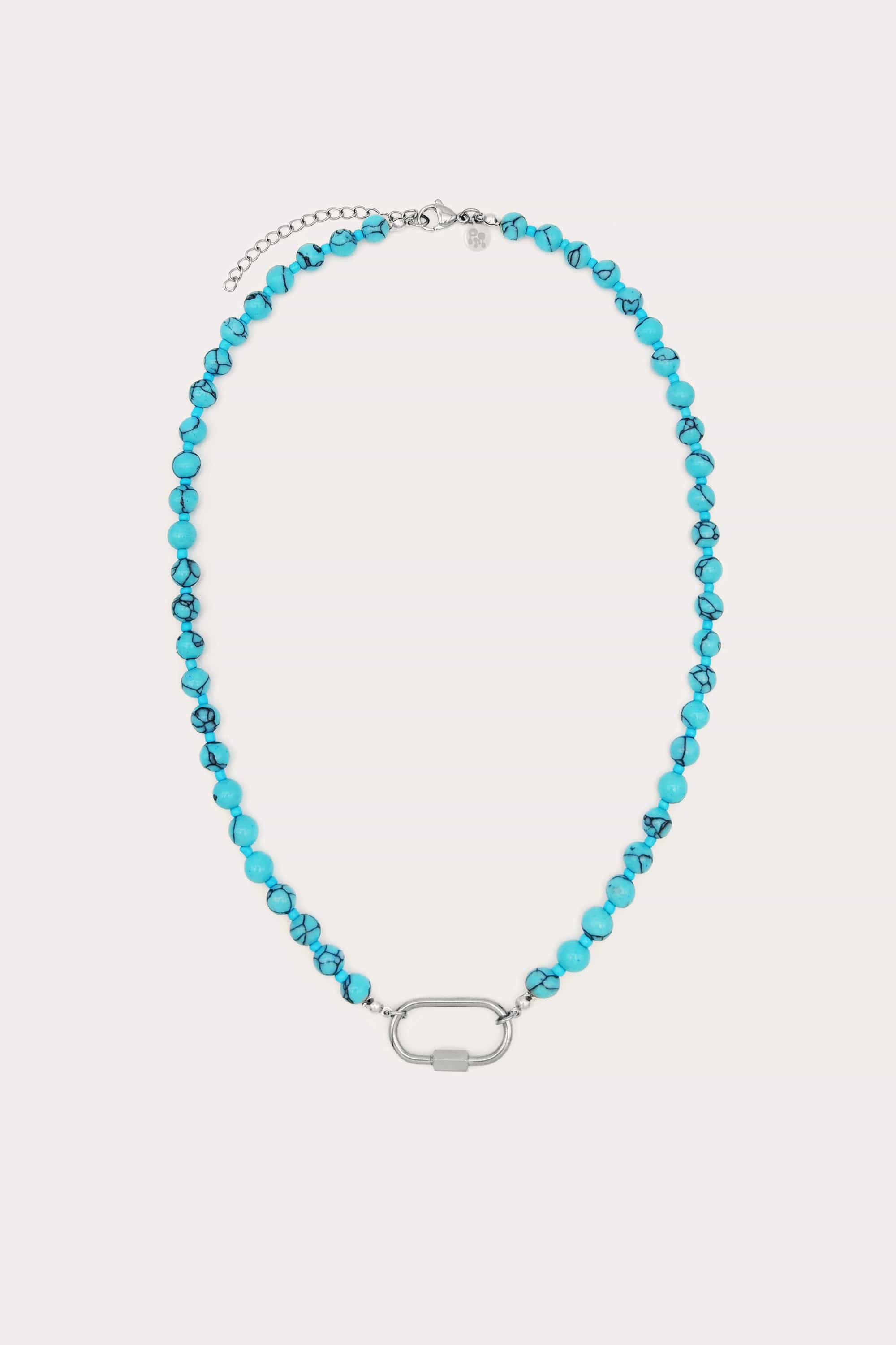 Beaded Carabiner Necklace