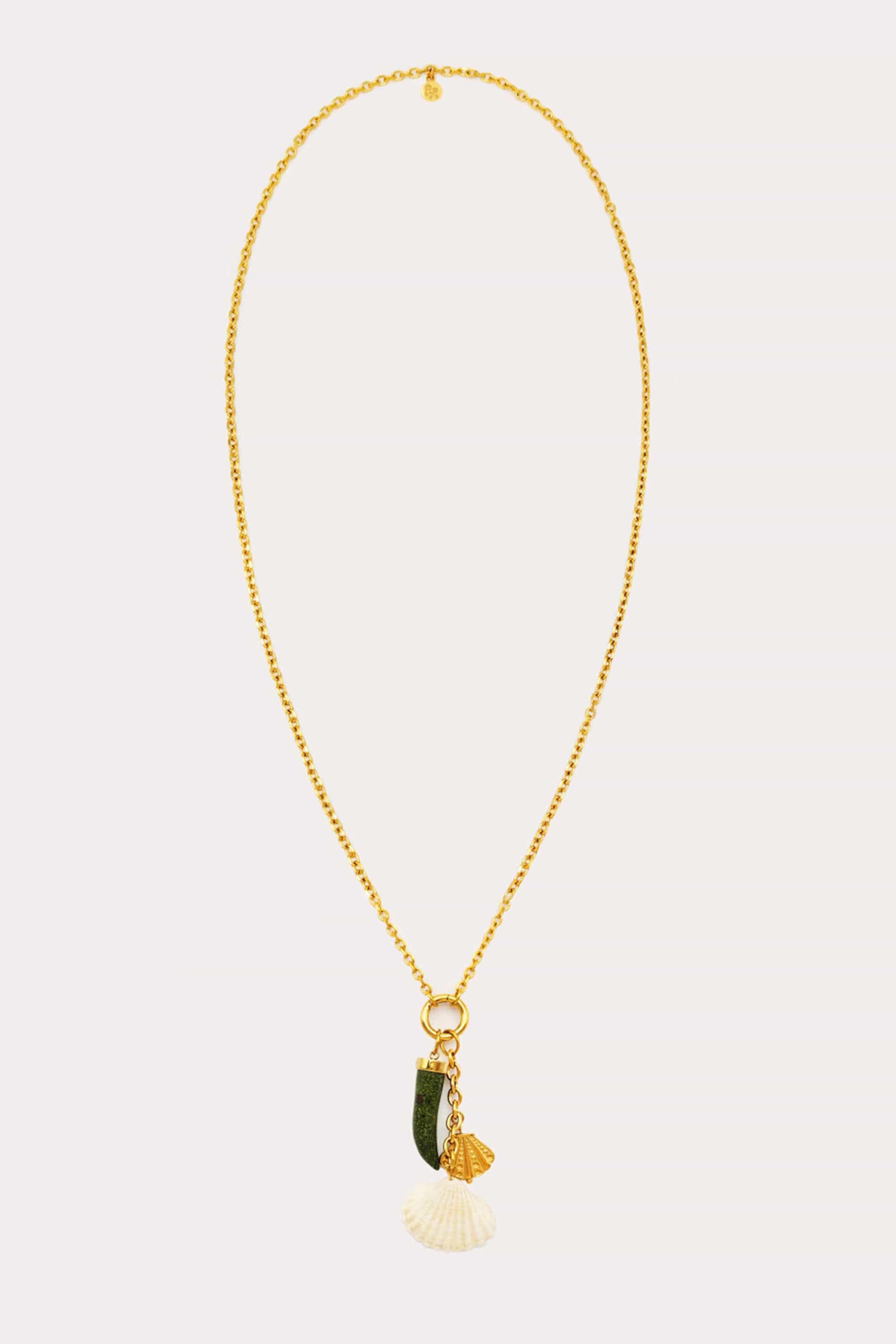 Horn Charm Carabiner Necklace