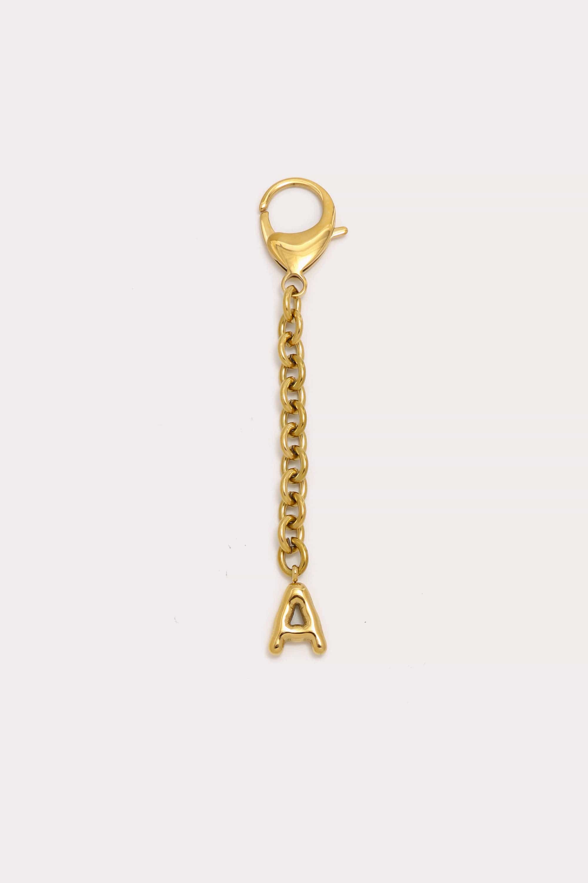 Bubble Initial Keychain