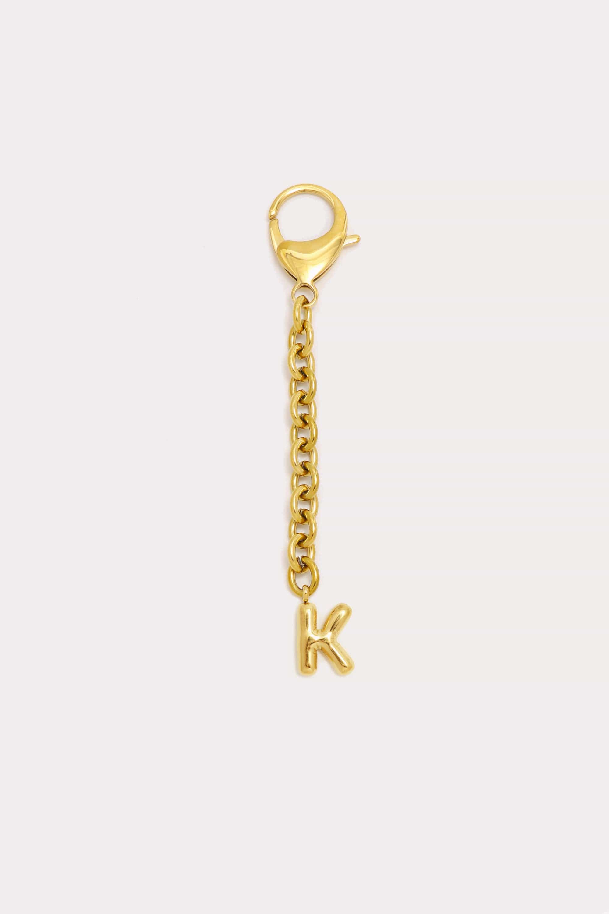 Bubble Initial Keychain