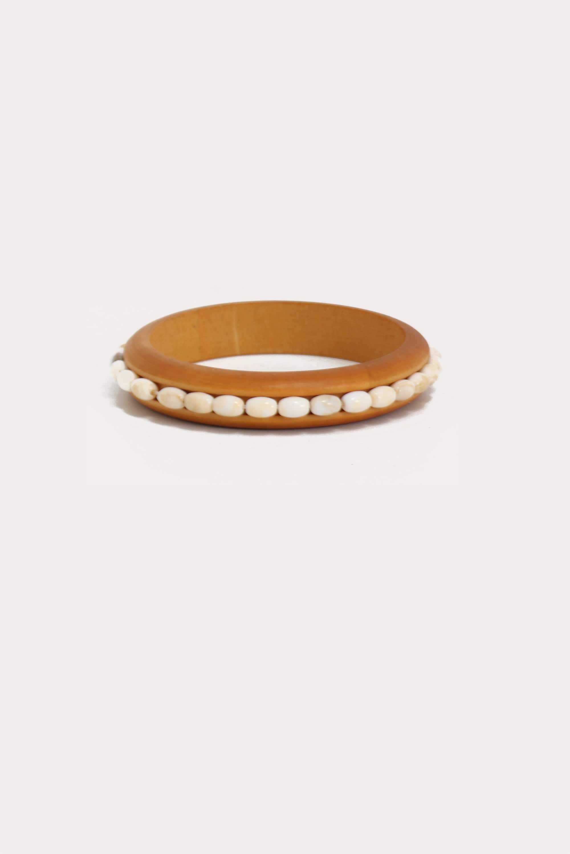 Wooden Beaded Cuff
