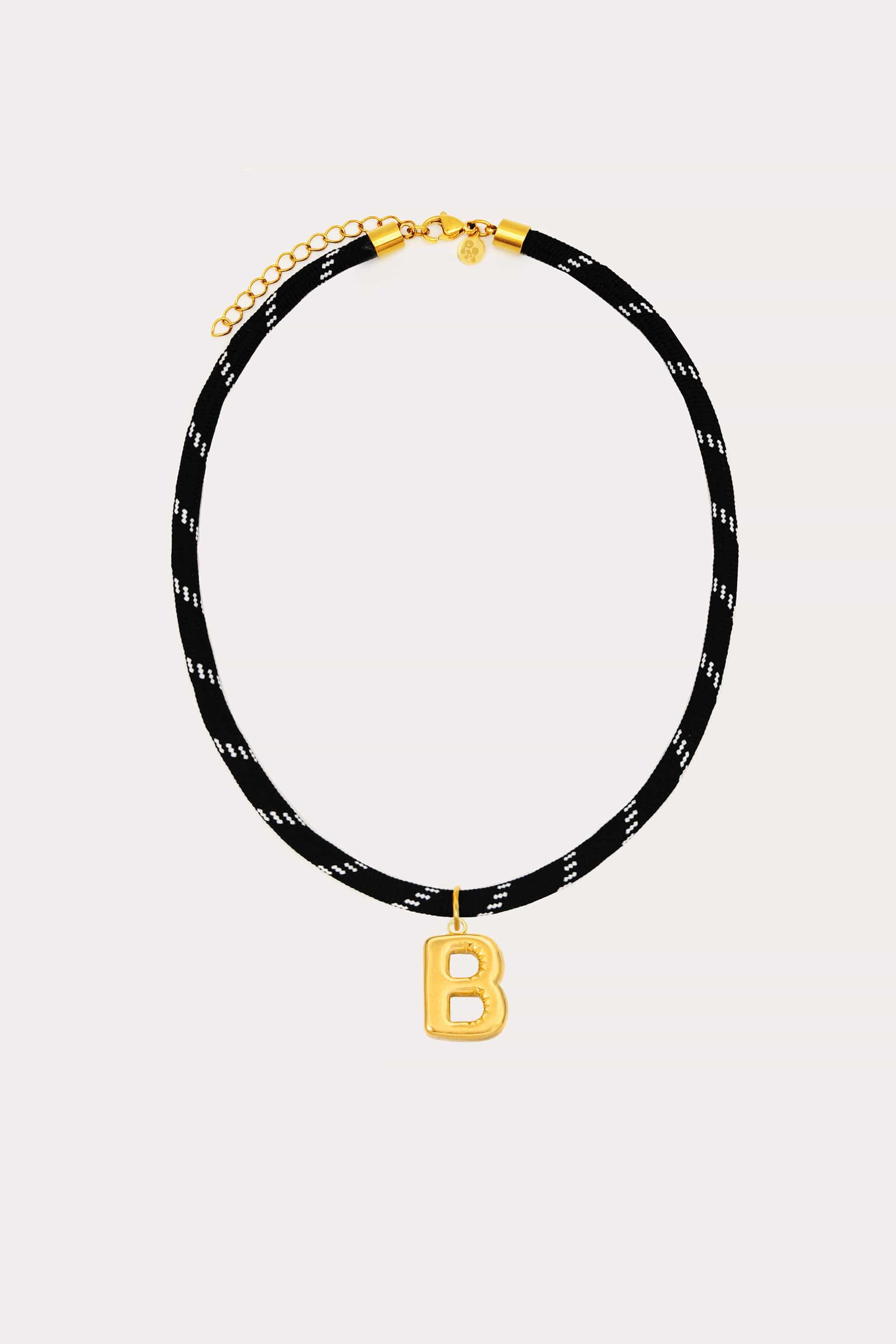 Bubble Initial Paracord Necklace