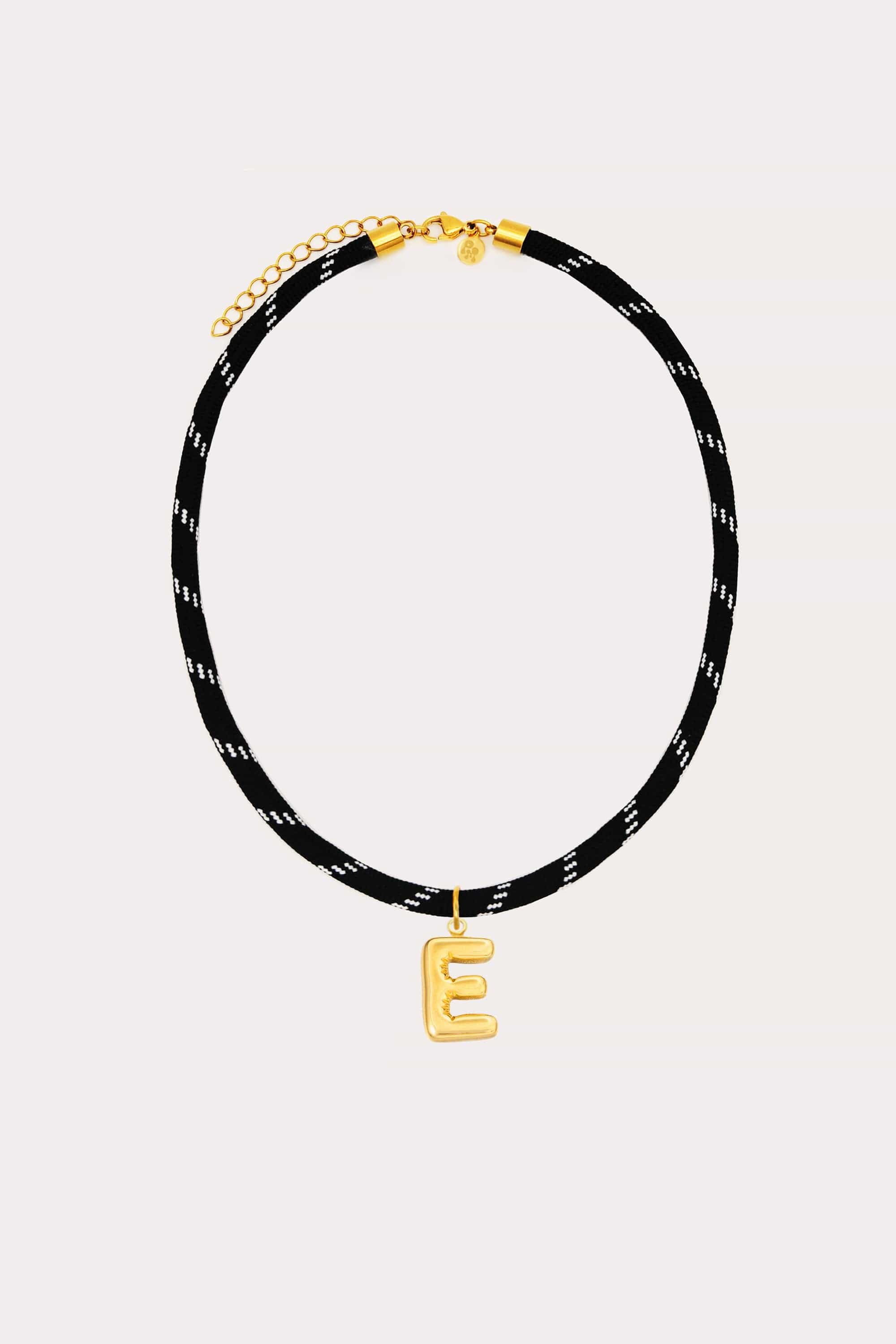 Bubble Initial Paracord Necklace