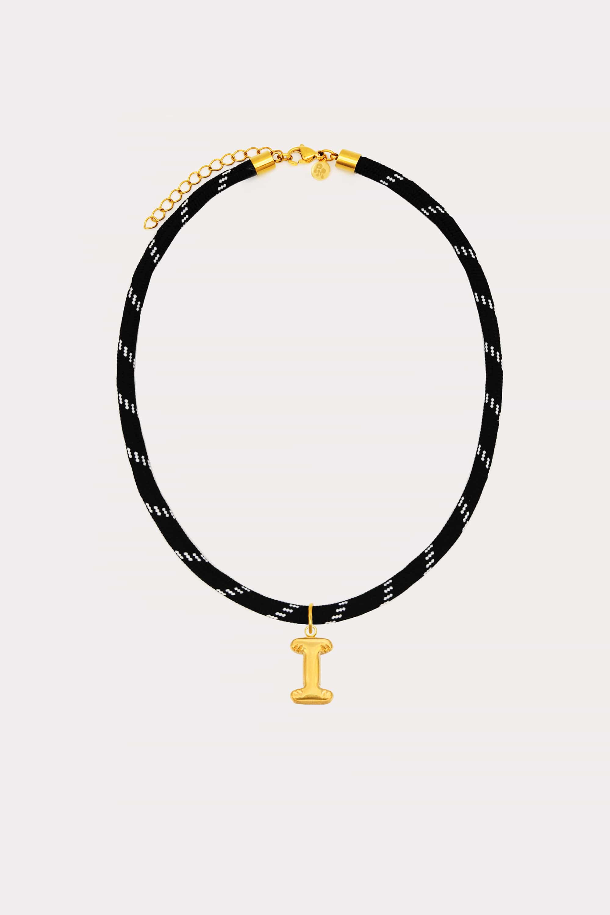 Bubble Initial Paracord Necklace