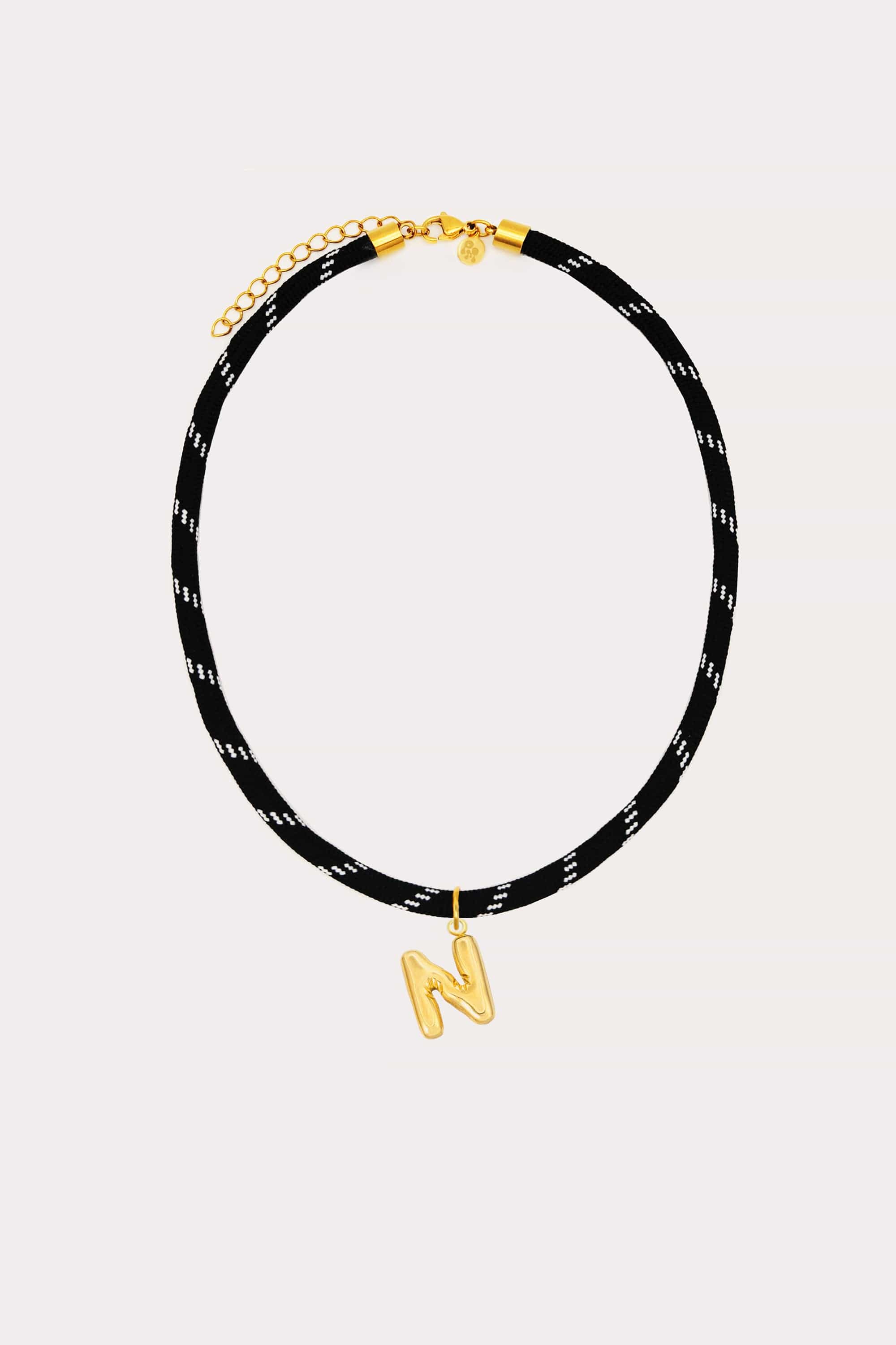 Bubble Initial Paracord Necklace
