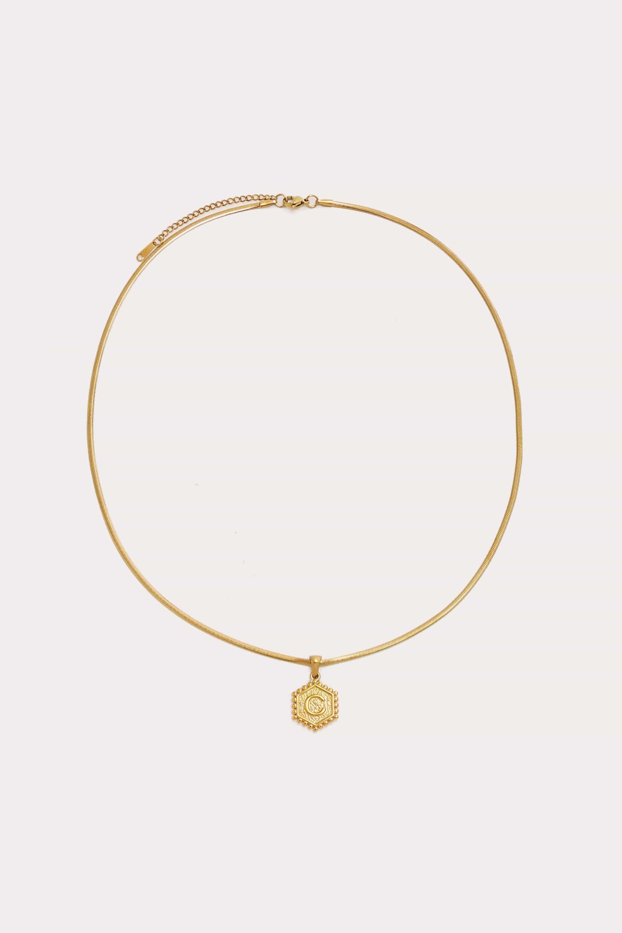 Initial Pendant Necklace - 19"