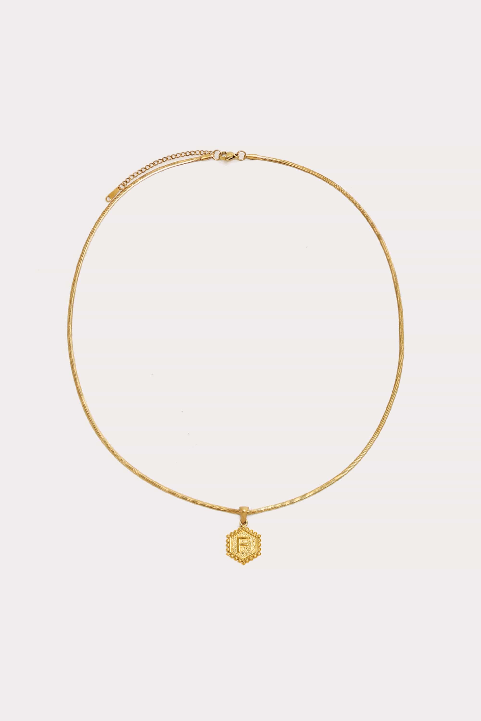 Initial Pendant Necklace - 19"