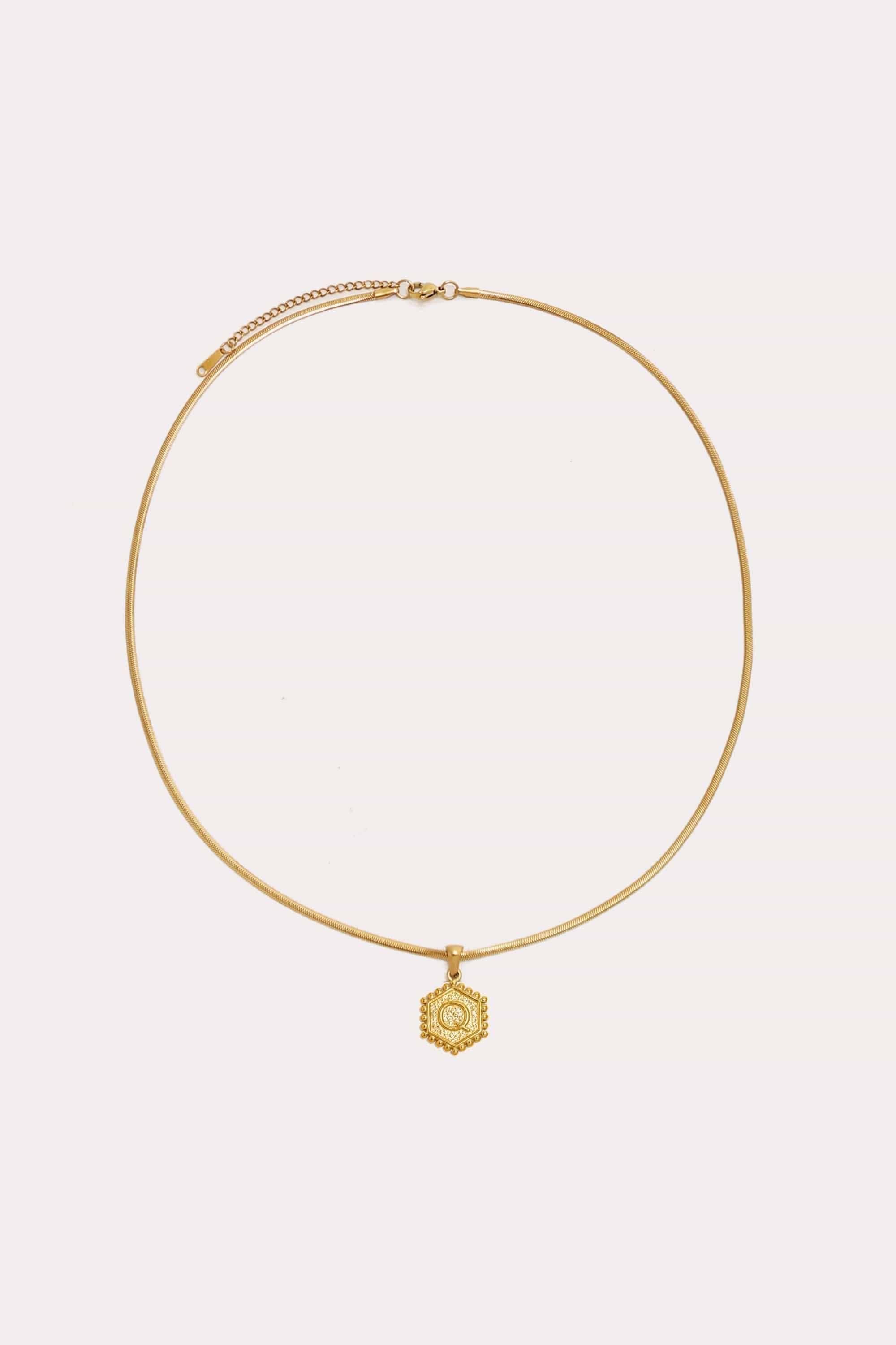 Initial Pendant Necklace - 19"