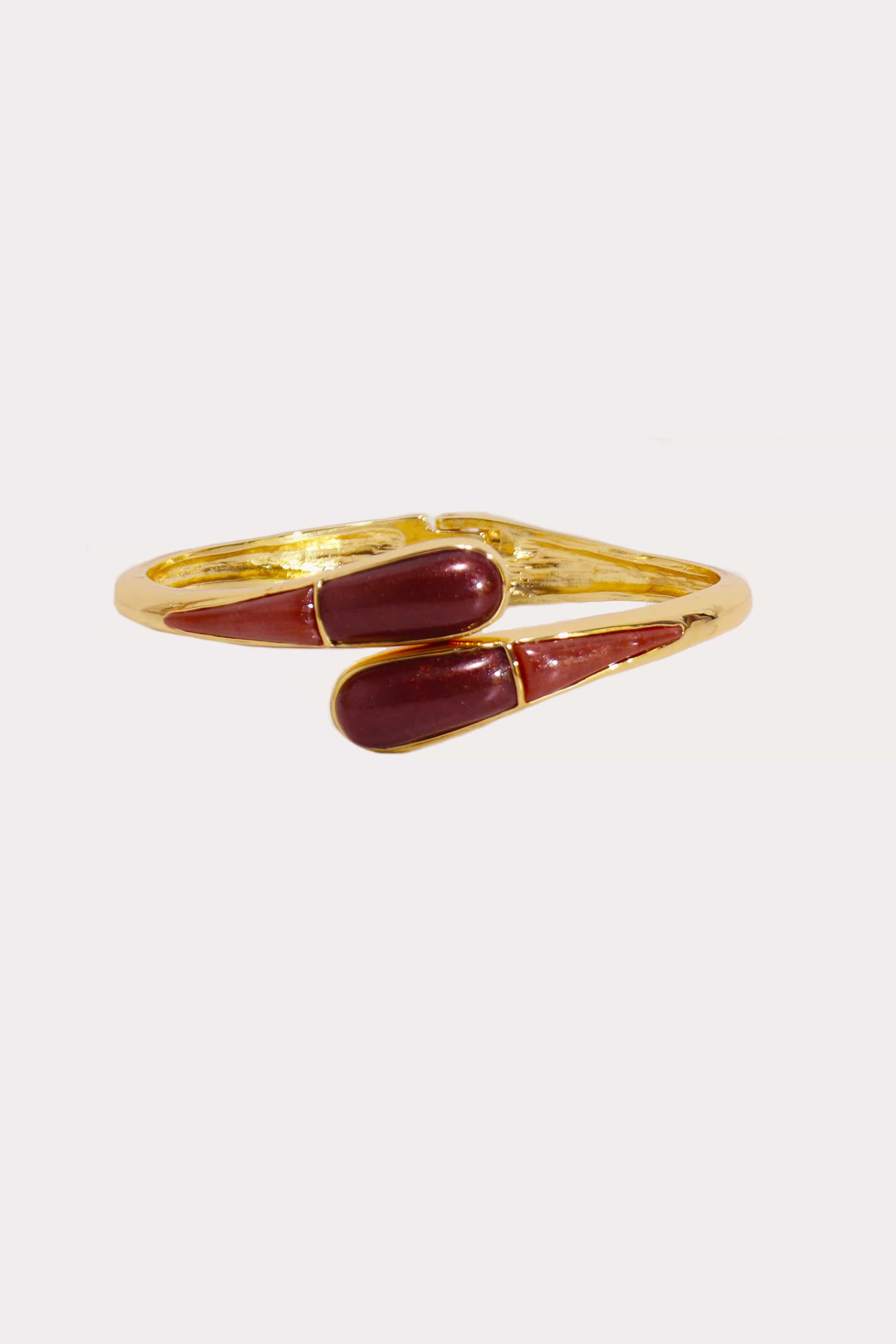 Thin Livorno Stone Wrap Cuff