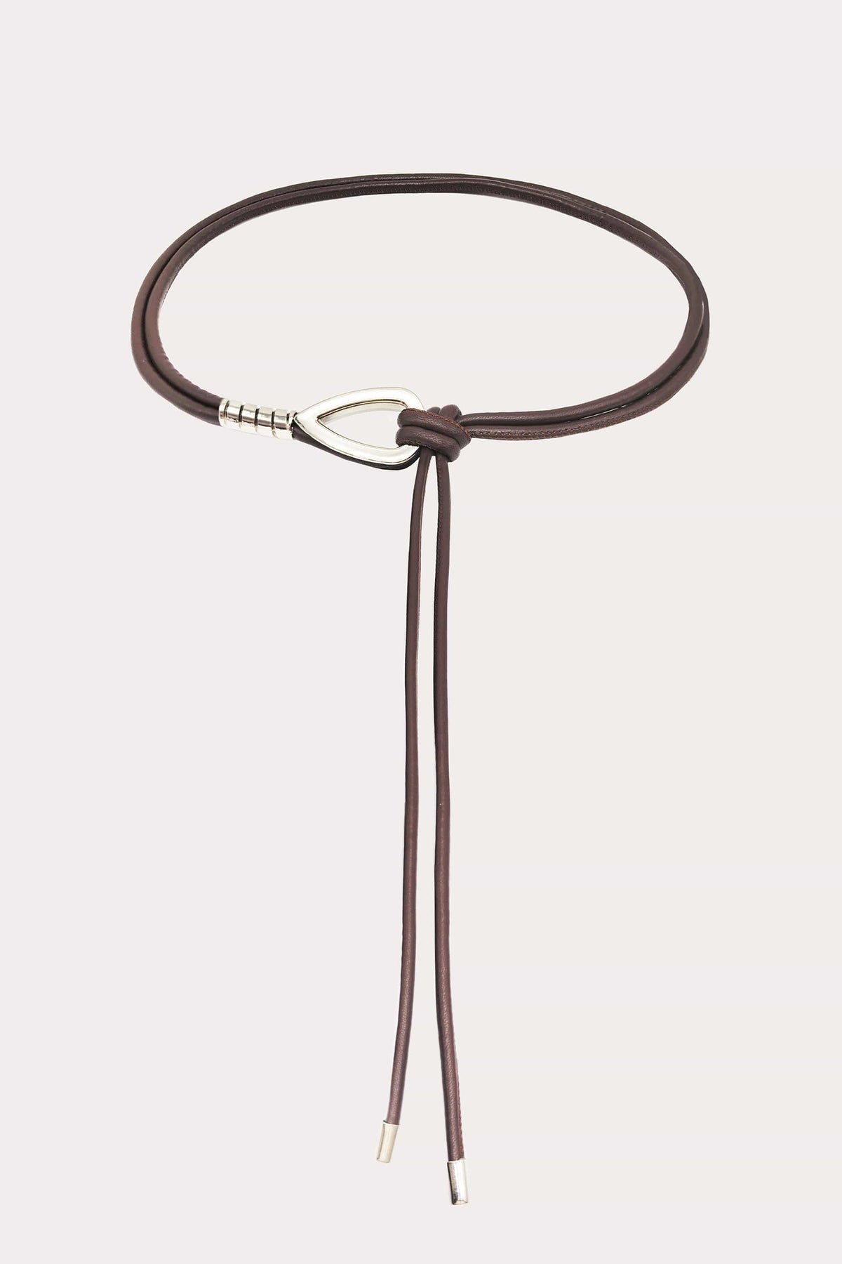 Chrome Tie Belt