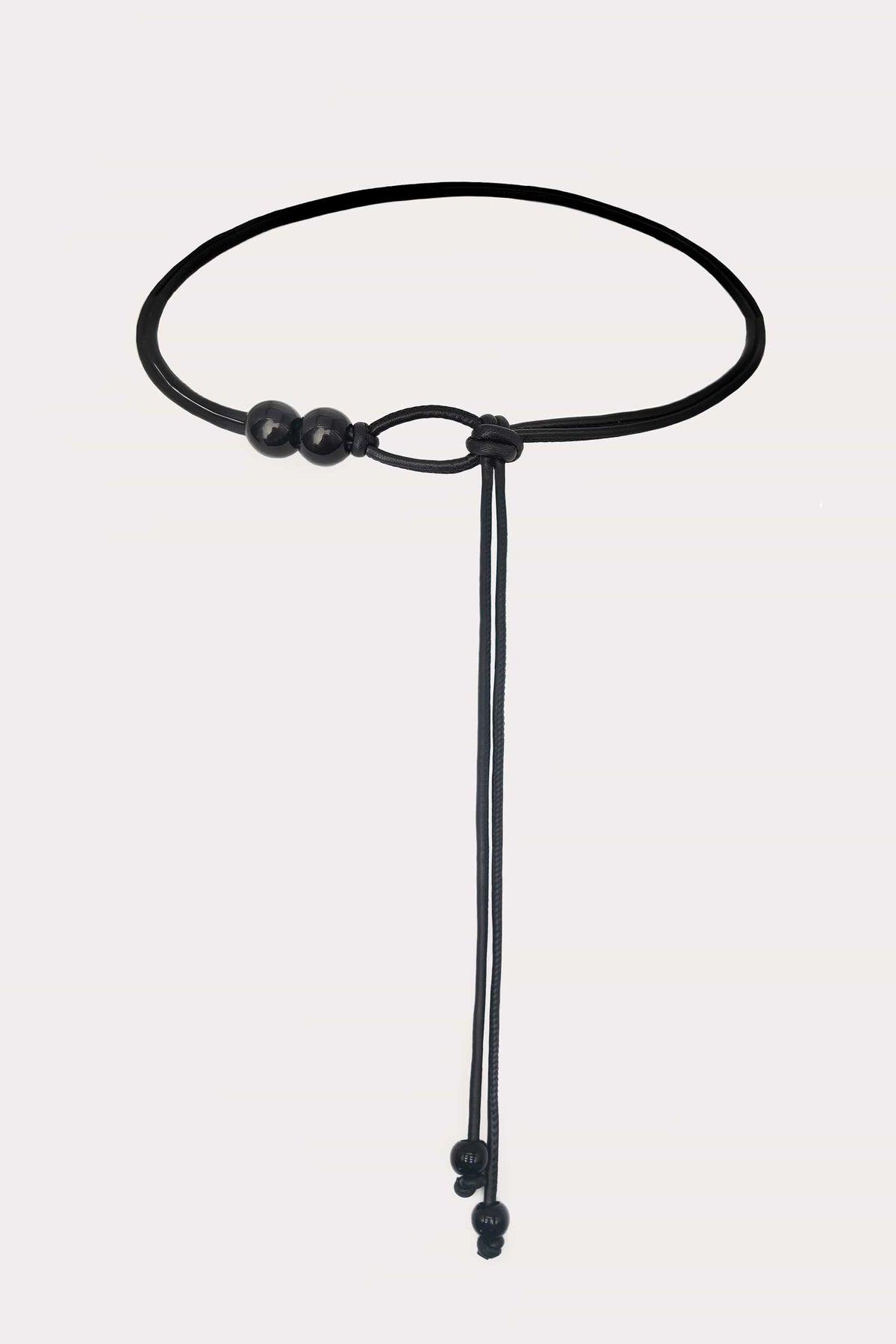 Beaded Tie Belt