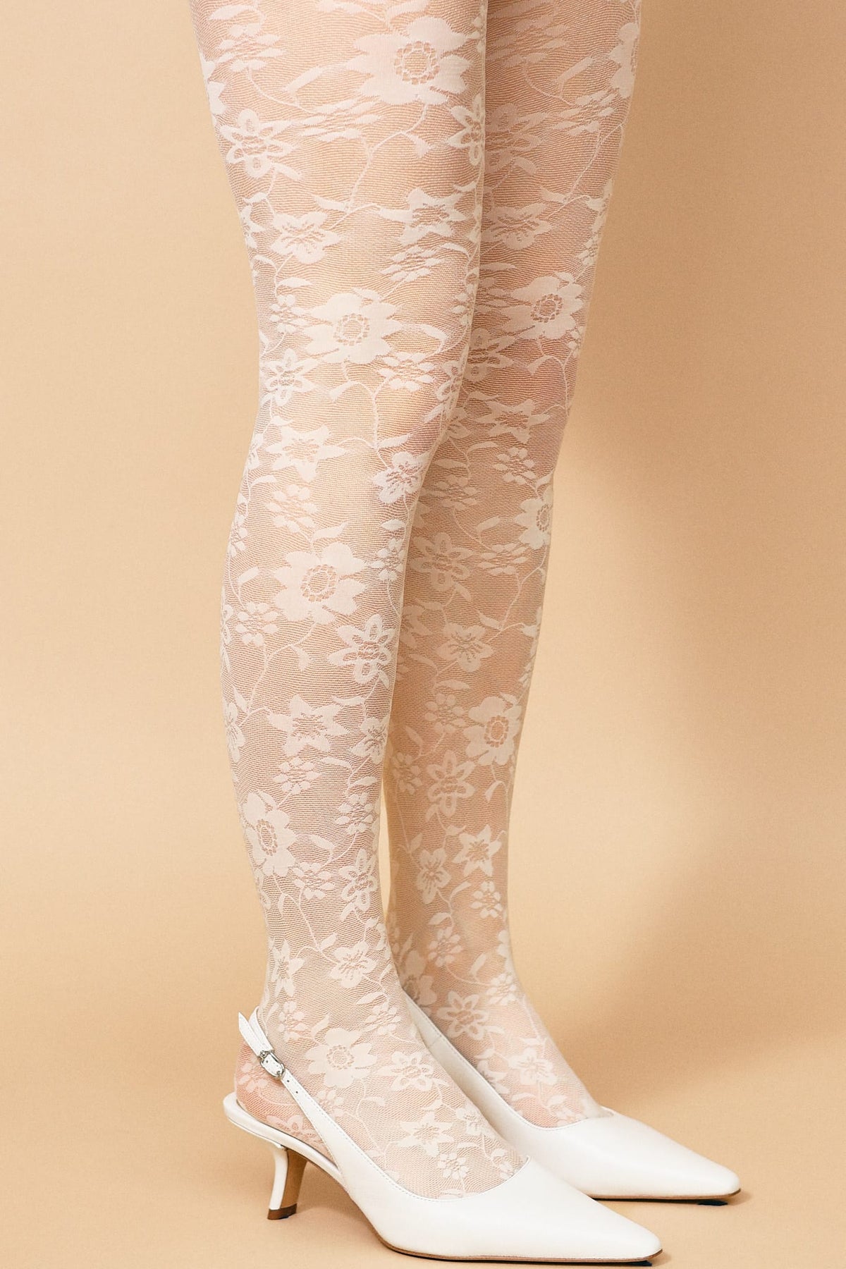 Sheer Floral Tights