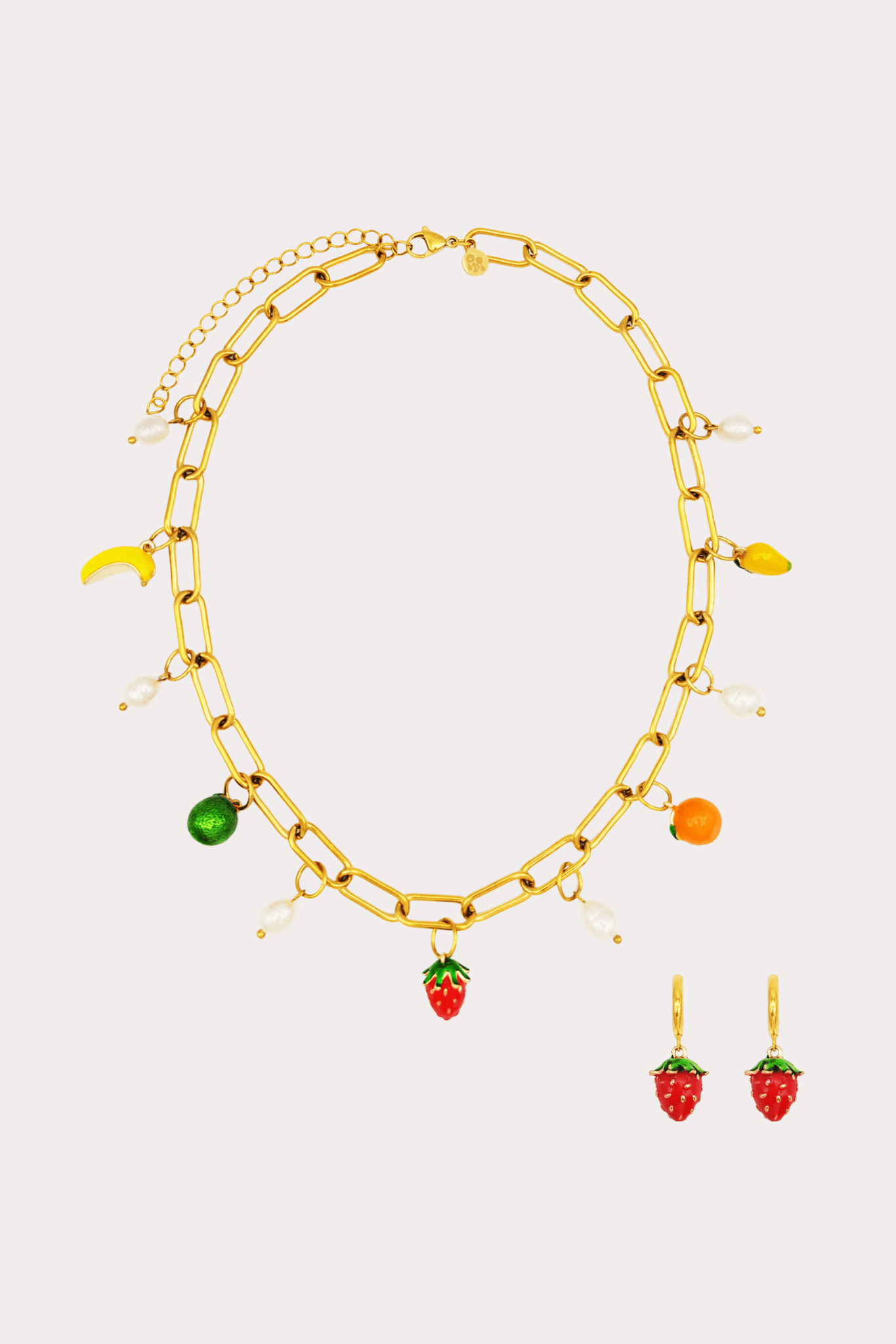Honolulu Huggies + Tropics Charm Necklace Bundle
