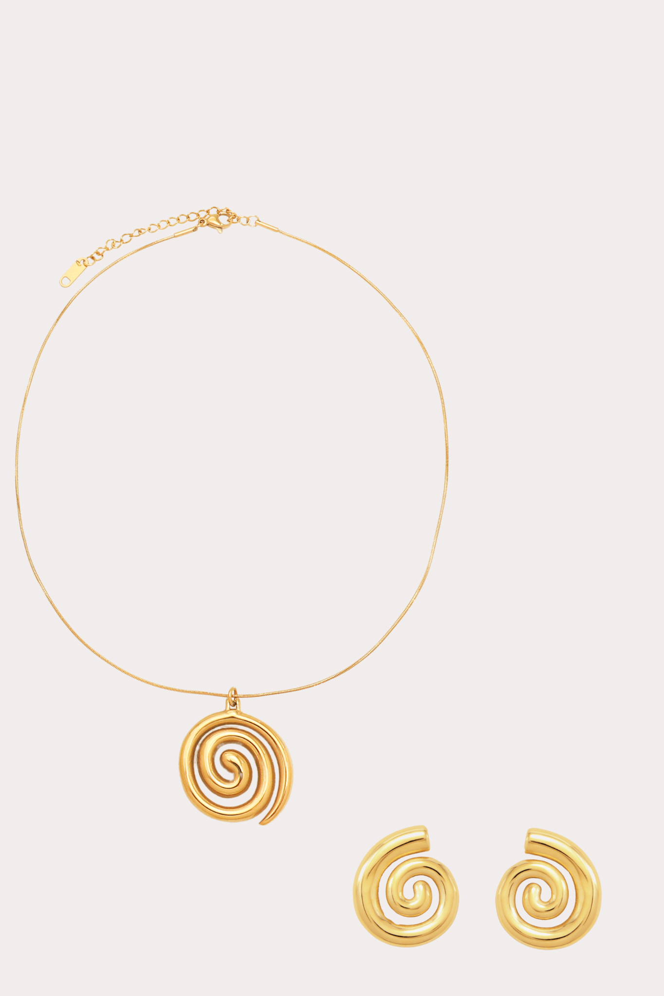 Sciacca Earrings + Swirl Chain Necklace Bundle