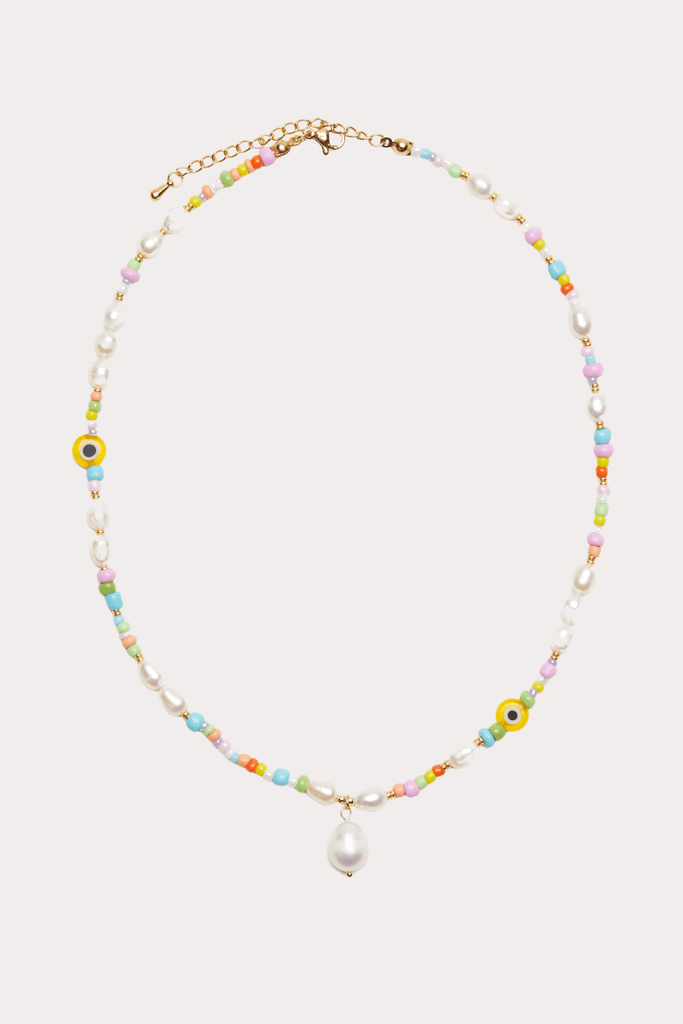 Pearl bead necklace deals