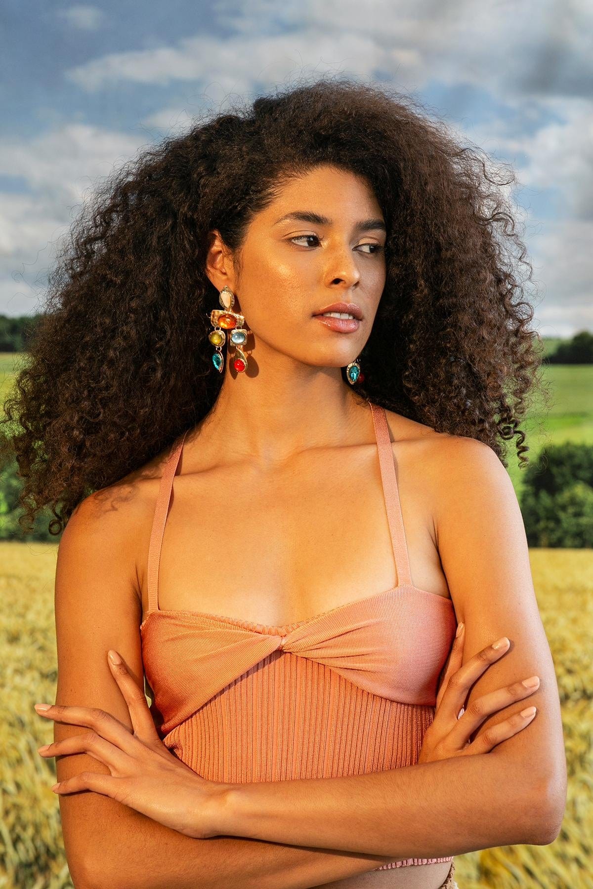 Multi Stone Earrings
