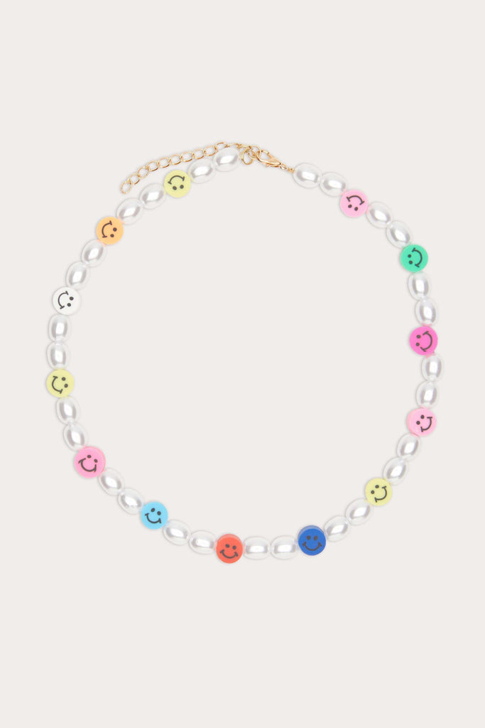 Smiley Pearl Necklace